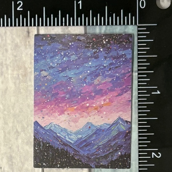 🌀10/$10🌀 Oil Painting Reusable Vinyl Sticker Decal - Picture 1 of 1